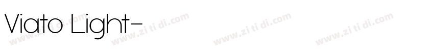 Viato Light字体转换